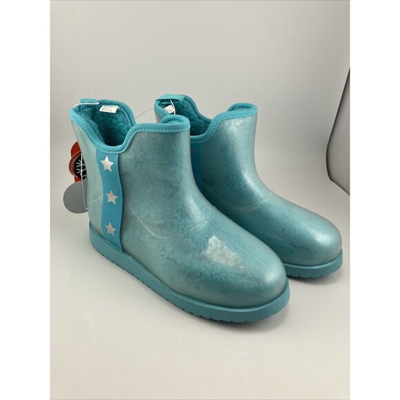 Other - NEW Wonder Nation Girls Faux Sherpa Boots Blue Winter boots KIDS - Size 6